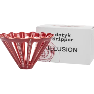 Девайс для приготування кави вдома Dotyk Dripper червоний | Illusion