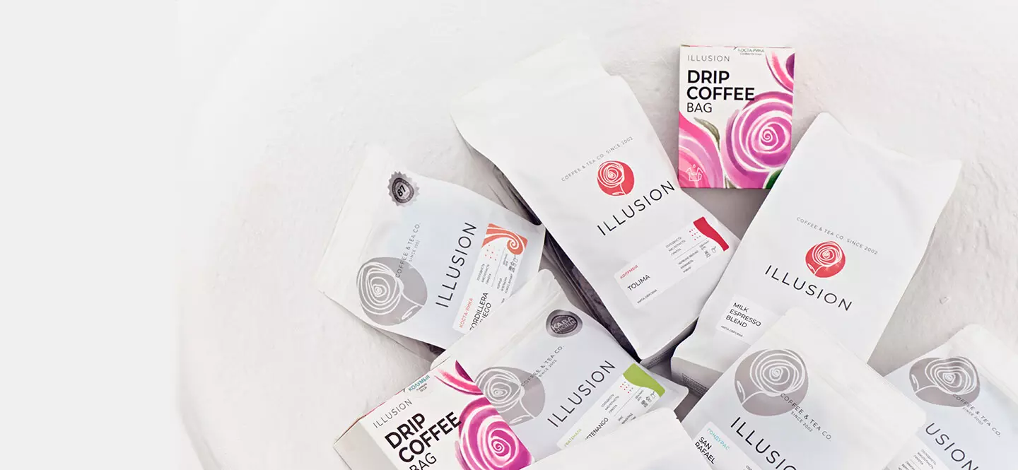 Асортимент кави Illusion у зерні
