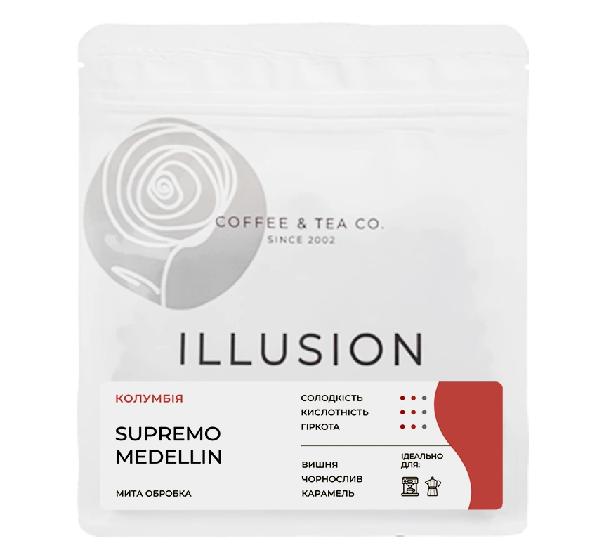 Кава в зернах Colombia Supremo Medellin | Illusion